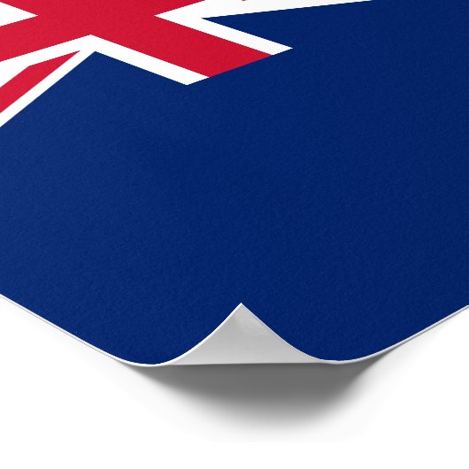 Pitcairn Islands Flag ポスター (角)