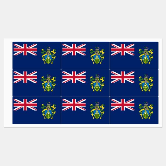 Pitcairn Islands Flag ラベル (シート)