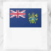 Pitcairn Islands Flag 長方形シール (バッグ)