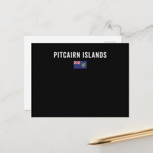 Pitcairn Islands Flag - Patriotic Flag ポストカード (正面/裏面インサイチュ)