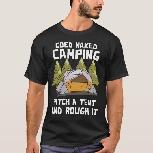 Pitch Aent Naked Camping vintage Tシャツ (正面)
