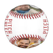 Pitch Perfectパパ父˙s 2フォトコラージュ 野球ボール (裏面)