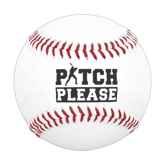Pitch Please – 面白いソフトボール|野球の名言 野球ボール (正面)