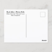 Pitcher Falls Rock Alley White Mountains NH ポストカード (裏面)