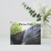 Pitcher Falls White Mountains NH Waterfall Photo ポストカード (スタンド正面)