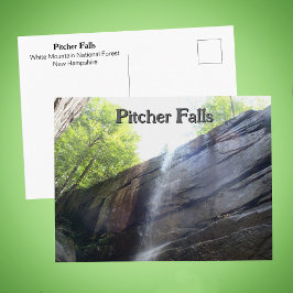 Pitcher Falls White Mountains NH Waterfall Photo ポストカード