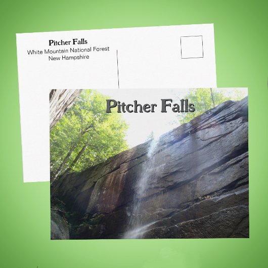 Pitcher Falls White Mountains NH Waterfall Photo ポストカード