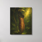 Pitcher Plant: Toxic Elegance Impressionist Art キャンバスプリント (正面)