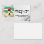 Pitcher Throwing Baseball 名刺 (正面/裏面)