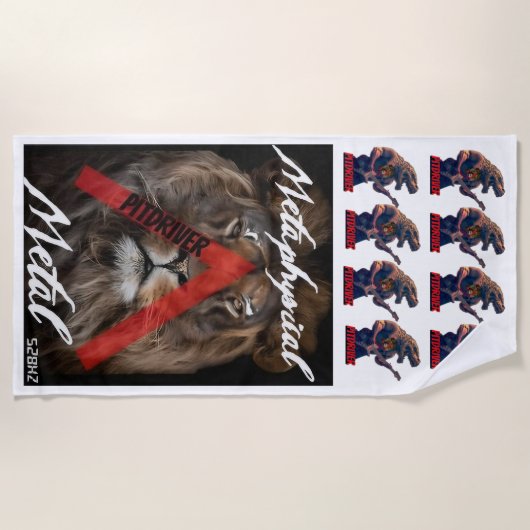 PitDriverビーチタオル ビーチタオル (正面)