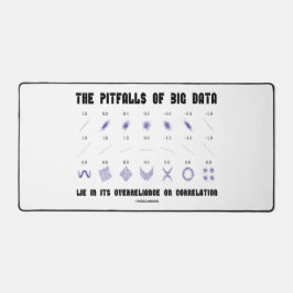 Pitfalls Of Big Data Lie Overreliance Correlation デスクマット