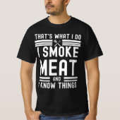 Pitmasterおもしろい-IスモークミートBBQスモーカーグリルギフト Tシャツ (正面)