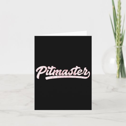 Pitmaster 100% Bbq Pitmasterシャツ カード (正面)