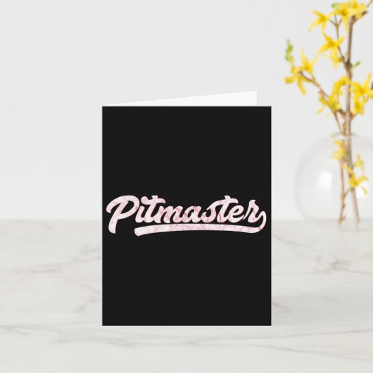 Pitmaster 100% Bbq Pitmasterシャツ カード (黄色い花)
