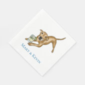 Pitmix Dog Napkin スタンダードランチョンナプキン (角)