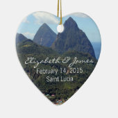 PitonsおよびSoufriere セラミックオーナメント (右)