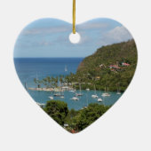 PitonsおよびSoufriere セラミックオーナメント (裏面)