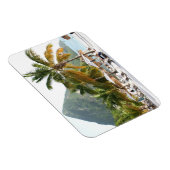 Pitonsの近くのセントルシアのビーチの日曜日のベッド マグネット (右側)