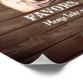 PITSサイン女性のカーボーイブーツシャンパーニュブライダルシャワー ポスター (角)