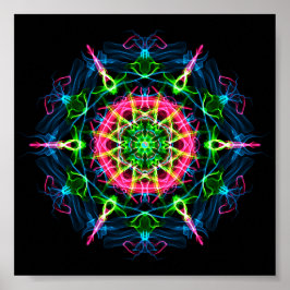 Pitta Dosha Balancing Ayurveda Mandala II ポスター