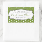 Pitted Green Olives食品ラベルのシール 長方形シール (バッグ)