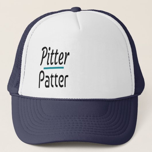 Pitter Patter、ユーモアおもしろいノベルティギフト キャップ (正面)