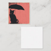 Pitter-Patter & Pawが夢にプリント:猫 ノートカード (正面/裏面)