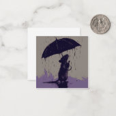 Pitter-Patter & Pawプリント:居心地の良いマウステイルズ ノートカード (正面/裏面インサイチュ)