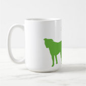 Pittie犬の俗物のマグ コーヒーマグカップ (左)