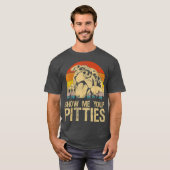 Pittiesのピットブル愛犬家を表示おもしろいする Tシャツ (正面フル)