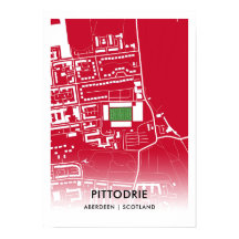 Pittodrie Stadium Poster - Home of Aberdeen FC