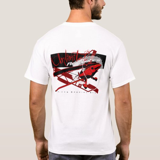 Pittsの特別な無制限の曲技飛行の飛行機のティー Tシャツ (裏面)