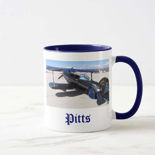 Pittsの特別な青、Pitts マグカップ (右)