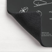 Pitts S-1C – 飛行機の設計図の計画PD マウスパッド (コーナー)