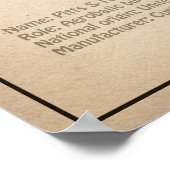 Pitts S-1C – 飛行機の設計図プランSD ポスター (角)