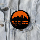 PITTSBURGHボタン – 巨大でカスタマイズ可能 缶バッジ (インサイチュ)