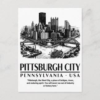 Pittsburgh City Pennsylvania USA ポストカード