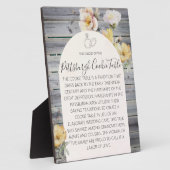 Pittsburgh Cookie Table Wedding Sign フォトプラーク (側面)