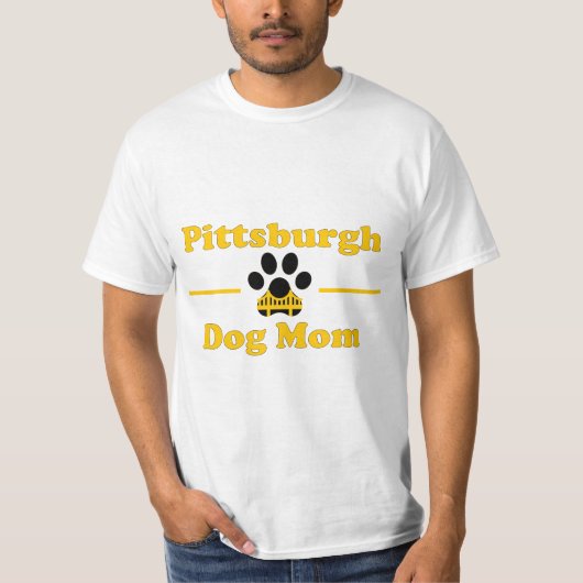 Pittsburgh Dog Mom  Tシャツ (正面)