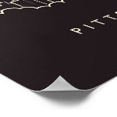 Pittsburgh Pennsylvania ポスター (角)