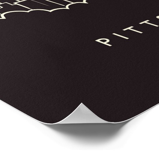 Pittsburgh Pennsylvania ポスター (角)