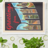 Pittsburgh Pennsylvania PA  Large Letter Postcard キッチンタオル (折り畳み)