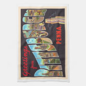 Pittsburgh Pennsylvania PA  Large Letter Postcard キッチンタオル (縦)