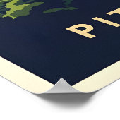 Pittsburgh, Pennsylvania Skyline ポスター (角)