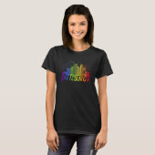 Pittsburgh Pride Skyline  Pride Parade Pittsburgh Tシャツ (正面フル)