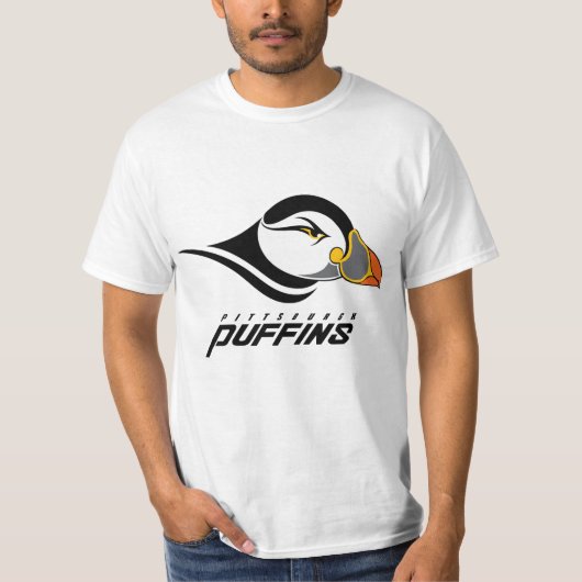 Pittsburgh Puffins Classic Logo Tシャツ (正面)