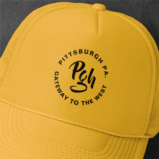 Pittsburgh Steel City Burgh Vintage Trucker Hat キャップ