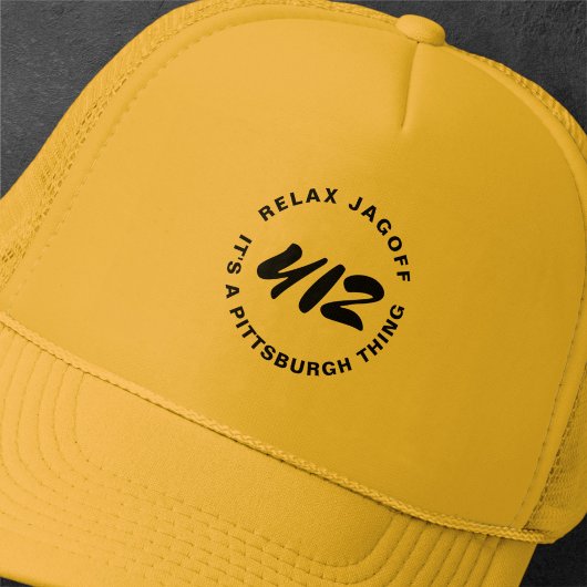 Pittsburgh Thing Burgh City Vintage Trucker Hat キャップ