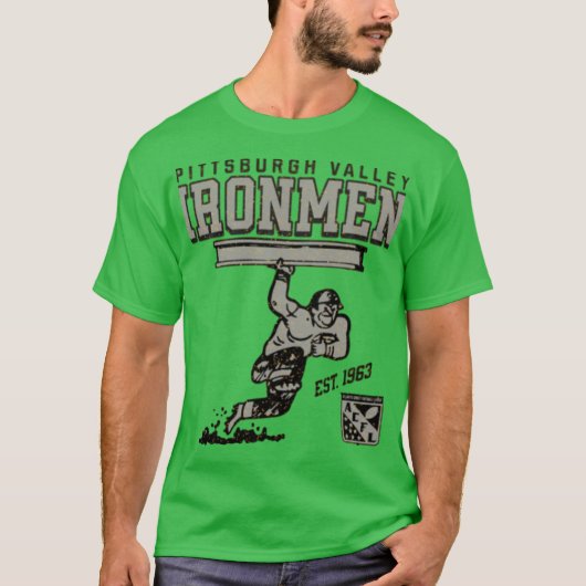 Pittsburgh Valley Ironmen Football - ACFL - 1963 Tシャツ (正面)