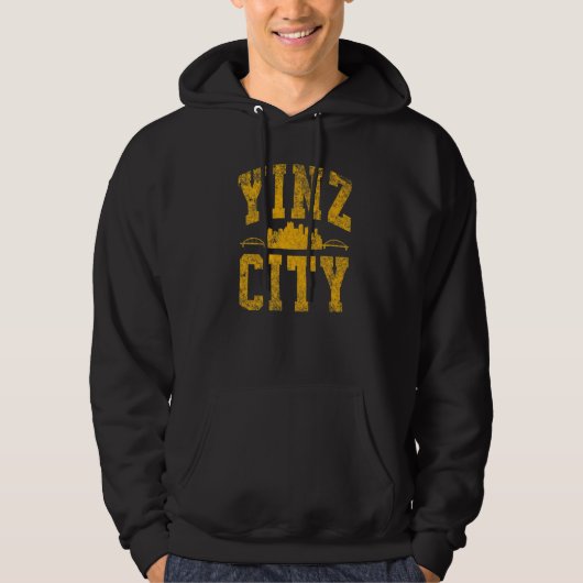 Pittsburgh Yinz  Yinzer Steel City Skyline 412 Hom パーカ (正面)